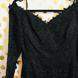 Helen Morley Crystal and Guipure Gown